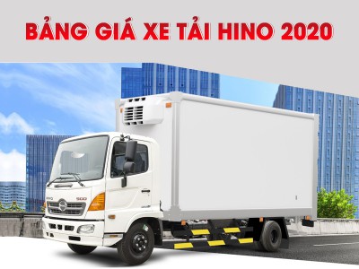 Bảng Giá Xe Tải Hino Mới Nhất Tháng 03/2020 tại Nghệ An