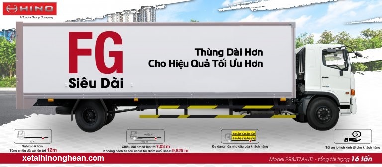 KHUYẾN MÃI LỚN RA MẮT XE TẢI HINO FG SIÊU DÀI (FG8JT7A-UTL)