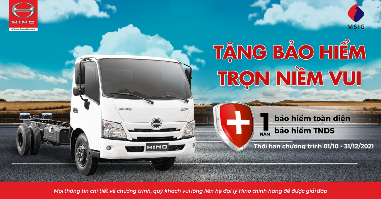 CHƯƠNG TRÌNH TẶNG BẢO HIỂM CHO KHÁCH HÀNG XE TẢI NHẸ