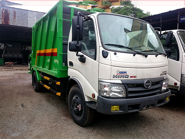 Xe cuốn ép rác Hino FC tải trọng 4,5