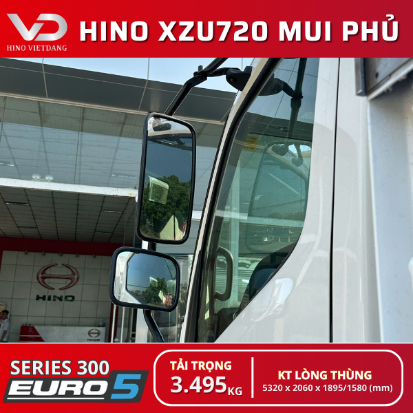 XE TẢI HINO XZU720 EURO 5 MUI BẠT